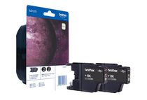 Brother LC1220BKBP2 - 2 - zwart - origineel - inktcartridge