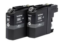 Brother LC123BK - 2 - hoog rendement - zwart - origineel - blister - inktcartridge - voor Brother DCP-J100, J105, J132, J152, J552, J752, MFC-J245, J470, J650, J6520, J6720, J6920