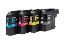 Brother LC123 - 4 - zwart, geel, cyaan, magenta - origineel - inktcartridge