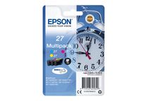 Epson 27 Multi-Pack - 3 - 10.8 ml - geel, cyaan, magenta - origineel - inktcartridge - voor WorkForce WF-3620, WF-3640, WF-7110, WF-7210, WF-7610, WF-7620, WF-7710, WF-7715, WF-7720