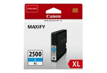 Canon PGI-2500XL C - 19.3 ml - hoog rendement - cyaan - origineel - inkttank - voor MAXIFY iB4050, iB4150, MB5050, MB5150, MB5155, MB5350, MB5450, MB5455