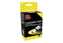 UPrint - 2 - zwart, kleur (cyaan, magenta, geel) - compatible - gereviseerd - inktcartridge (alternatief voor: Canon PG-545XL, Canon CL-546XL)