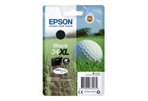 Epson 34XL - 16.3 ml - XL - zwart - origineel - blister - inktcartridge - voor WorkForce Pro WF-3720, WF-3720DWF, WF-3725DWF