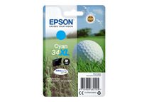 Epson 34XL - 10.8 ml - XL - cyaan - origineel - inktcartridge - voor WorkForce Pro WF-3720, WF-3720DWF, WF-3725DWF