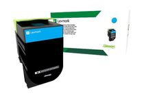 Lexmark 802SC - Cyaan - origineel - tonercartridge LCCP, LRP - voor Lexmark CX310dn, CX310n, CX410de, CX410dte, CX410e, CX510de, CX510dhe, CX510dthe