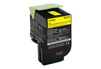 Lexmark 802XY - Extra hoog rendement - geel - origineel - tonercartridge LCCP, LRP - voor Lexmark CX510de, CX510de Statoil, CX510dhe, CX510dthe