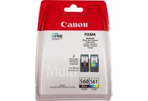 Canon PG-560 / CL-561 Multipack - 2 - zwart, kleur (cyaan, magenta, geel) - origineel - inktcartridge