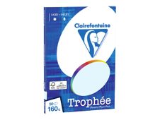 Clairefontaine TROPHEE - Blauw - A4 (210 x 297 mm) - 160 g/m² - 50 vel(len) gewoon papier