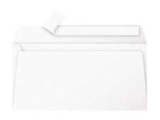 Pollen - Enveloppe - International DL (110 x 220 mm) - portefeuille - open zijkant - zelfklevend - afdrukbaar - wit - pak van 20