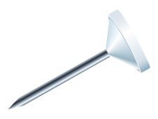 Exacompta - Punaises - 5 mm kop diameter, 8 mm naald - wit - pak van 100 - met automaat