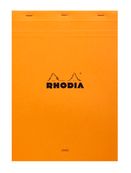 RHODIA N°18 - Notitieblok - geniet - A4 - 80 vellen / 160 pagina's - van lijnen voorzien - oranje