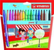 STABILO power - pen met vezelpunt (pak van 18)