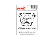 PICKUP - Teken - wicked dog - vierkant - 100 x 100 mm - zelfklevend - vinyl