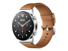 Xiaomi Watch S1 - zilver - smart watch met riem - bruin