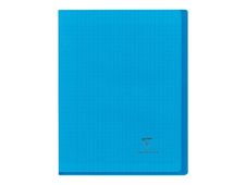 Clairefontaine Koverbook - Notitieboek - geniet - A4 - 48 vellen / 96 pagina's - Seyès - blauw, transparant - polypropyleen (PP)