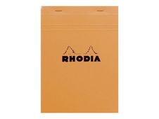 RHODIA Basics - Notitieblok - geniet - A5 - 80 vellen / 160 pagina's - van lijnen voorzien - oranje