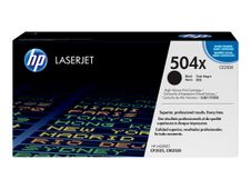 HP 504X - hoog rendement - zwart - origineel - LaserJet - tonercartridge (CE250X)