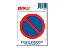 PICKUP - Teken - no parking - 100 x 100 mm - zelfklevend - vinyl
