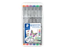 STAEDTLER pigment liner 308 - fijnschrijver (pak van 6)