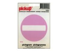 PICKUP - Teken - no entry - 100 x 100 mm - zelfklevend - vinyl