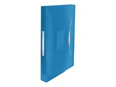 Esselte Vivida - valisette - pour A4 - capacité : 300 feuilles - à onglets - transparent, bleu vif