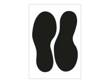 PICKUP teken - footprints - 250 mm - zwart