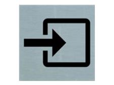 PICKUP Alulook - Teken - entry - 80 x 80 mm - zelfklevend