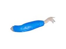 Jet - 100 Manchettes de protection - polyéthylène - bleu
