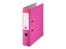 Esselte - classeur à levier - pour A4 - rose, revêtement gris clair