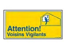 PICKUP - Teken - vigilant neighbors - rechthoekig - 300 x 150 mm - polystyreen