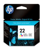 HP 22 - Kleur (cyaan, magenta, geel) - origineel - inktcartridge - voor Deskjet F2149, F2179, F2185, F2210, F2224, F2240, F2288, F2290, F375; Officejet 56XX