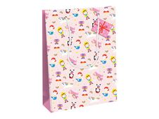 Clairefontaine Héros de mon enfance - Sac cadeau - 26,5 cm x 14 cm x 33 cm - rose