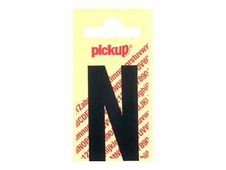 PICKUP LETTERING MONO Nobel - Zelfklevend etiket - voorgedrukt: N - matzwart