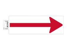 Exacompta teken - pijl - 300 x 100 mm - PVC - wit, rood