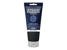 Lefranc Bourgeois - Peinture acrylique - noir d'ivoire - 80 ml