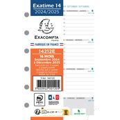 Exacompta Exatime 14 - Recharge (septembre à décembre) pour organiseur - 1 semaine sur 2 pages - 8,1 x 12,6 cm