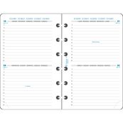 Exacompta Exatime 14 - Recharge pour organiseur - 2 jours par page - 8,1 x 12,6 cm