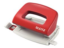 Leitz 5058 - perforator - 10 vellen - 2 gaten - plastic, metaal - rood