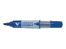 Pilot V BOARD MASTER - 10 Marqueurs effaçables - pointe biseau - bleu