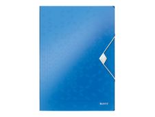 Leitz WOW - map met 3 flappen - A4 - voor 150 vellen - metallic blauw