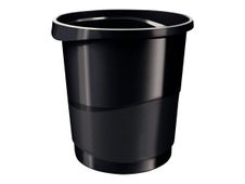 Esselte Europost VIVIDA - Afvalbak - 14 l - hendels - zwart