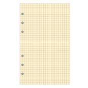 Exacompta Exatime 17 - Recharge pour organiseur - bloc quadrillé ivoire - 10,5 x 17,2 cm