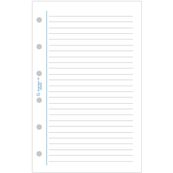 Exacompta Exatime 17 - Recharge pour organiseur - travers ligné blanc - 10,5 x 17,2 cm