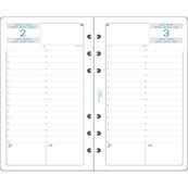 Exacompta Exatime 17 - Recharge pour organiseur - 1 jour par page - 1er semestre - 10,5 x 17,2 cm