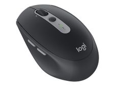 Logitech M590 Silent - Muis - rechtshandig - optisch - 7 knoppen - draadloos - Bluetooth, 2.4 GHz - USB draadloze ontvanger - grafiettoon