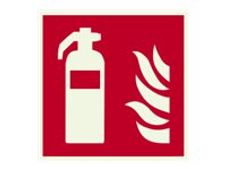 PICKUP - Teken - brandblusser - 150 x 150 mm - zelfklevend - polystyreen