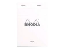 RHODIA Basics N°13 - Notitieblok - geniet - A6 - 80 vellen / 160 pagina's - wit papier - van ruiten voorzien - wit - karton