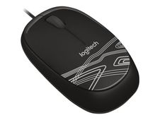 Logitech M105 - Muis - optisch - met bekabeling - USB - zwart