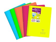 Clairefontaine Koverbook Neon - wraparound notebook - A4 - 80 vellen