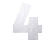 PICKUP Home - Teken - number - 145 mm (height) - geborsteld aluminium